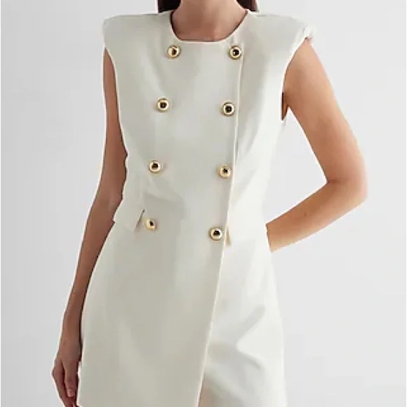 express white mini dress Women's Express White Mini Dress XS (0-2)